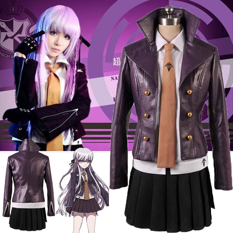 ִϸ̼ Danganronpa Kirigiri Kyouko ڽ ǻ, Dangan-Ronpa Trigger Happy Havoc Uniform ( +  + ĿƮ + Ÿ)